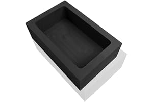 GONGYI (#2-1KG-55ML) High Purity Graphite Ingot Mold Gold-Silver-Aluminum-Copper-Brass-Zinc-Lead Alloy Metal Casting Mould