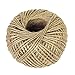 Aokbean 11 Yards/394 Inch Rustic Wedding Favor Jute Burlap Rolls Ribbon with White Lace Trims Tape Ribbon and 98 Feet Jute Twine(White)