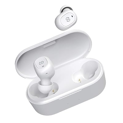 SoundPEATS True Wireless Earbuds 5.0 Bluetooth Headphones in-Ear Stereo Wireless Earphones with Microphone Binaural Calls, One-Step Pairing, Total 35