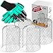 Gutter Guard Gutter Scren | Leaf Strainer Down Spout Strainers Downspout Strainer Gutter Leaf Strainer Gutter Spout Strainer Gutter Spout Cover Aluminium Strainer 3 Inch Pack of 4 by NAMS