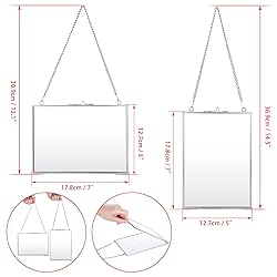 JUXYES Set of 2 Brass Wall Hanging Photo