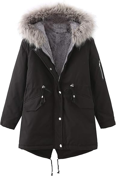 pea coat with fur hood