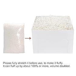 Mefleet 1 LB Crinkle Cut Paper Shred Filler White