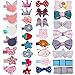 32Pcs Snap Hair Clips Lovely Metal Baby Hair Clip Barrettes for Girls Toddlers Kids Hair Accessories