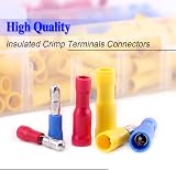 GLARKS 280pcs Assorted Insulated Quick Splice Bullet Connectors Male Female view 4