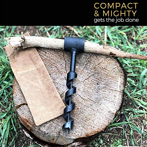 Bushcraft Survival Scotch Eye Auger Manual Drill Bit and Hand Wood