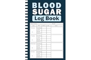 Blood Sugar Log Book For Diabetics: Daily Diabetic Glucose Tracking Notebook. Keep Track of Blood Glucose Readings & maintain