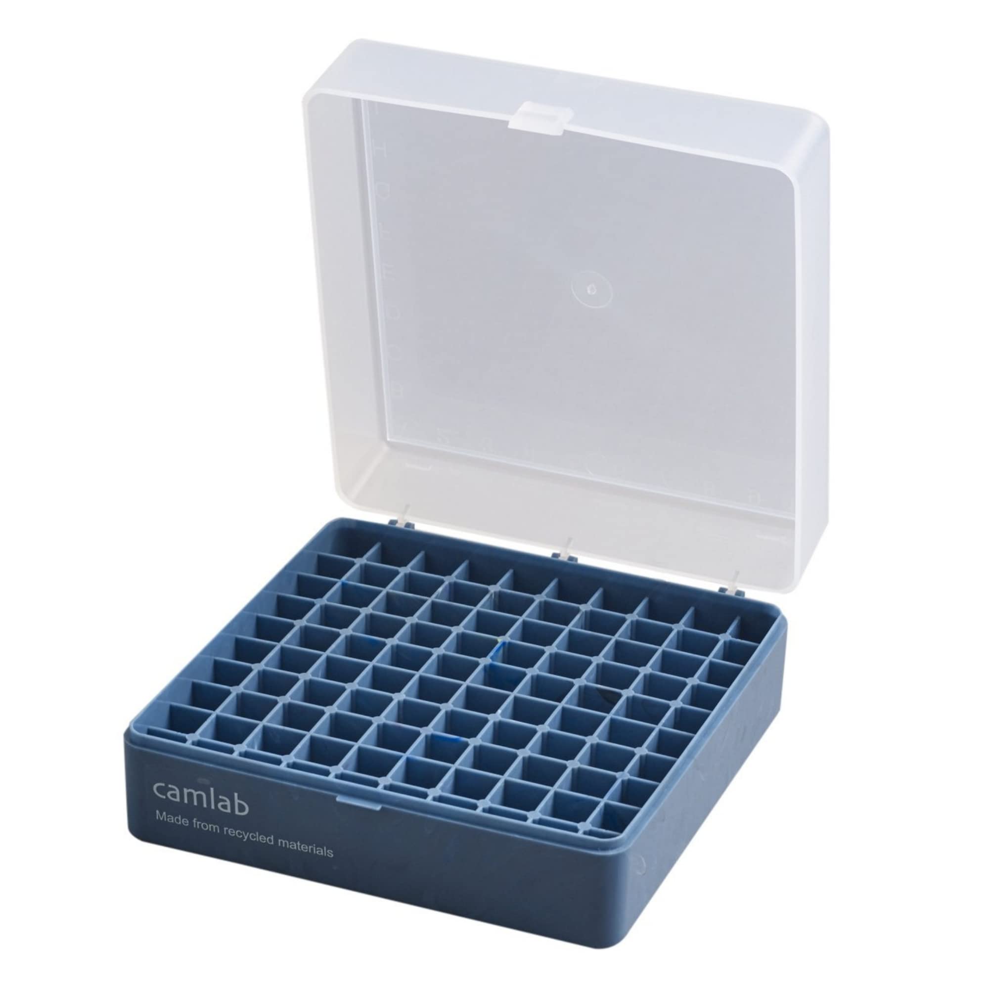 Camlab Plastics RTP/72101-Recyc Storage Box, 100 Place, Polypropylene, Recycled Material