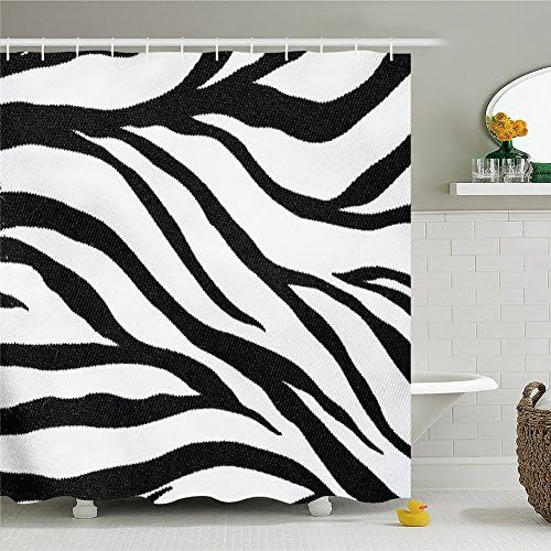 Creative Cute Parrot Birds and Zebra Bath Paris Day Peva Polyester Waterproof Shower Curtain-Bathroom Accessories SIZE 69x84 Inch