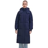 PUFFIT Long Puffer Jacket for Women Thickened Winter Down Coat with Pockets | 2026 Trendy Long Coats, Windproof, Hood, Side Pockets, Full-Zip, Water Repellent, Fall Winter Outerwear for Casual Travel