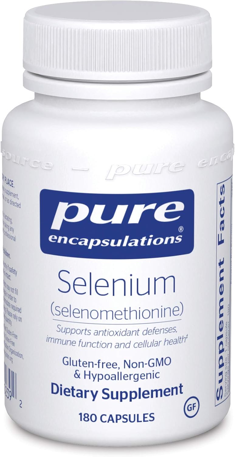 Pure Encapsulations - Selenium (Selenomethionine) - Hypoallergenic Antioxidant Supplement for Immune System Support* - 180 Capsules: Health & Personal Care