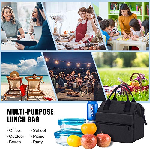 Srise Lunch Box Insulated Lunch Bag For Men and Women Meal Prep Lunch Tote Boxes - Thumbnail 6