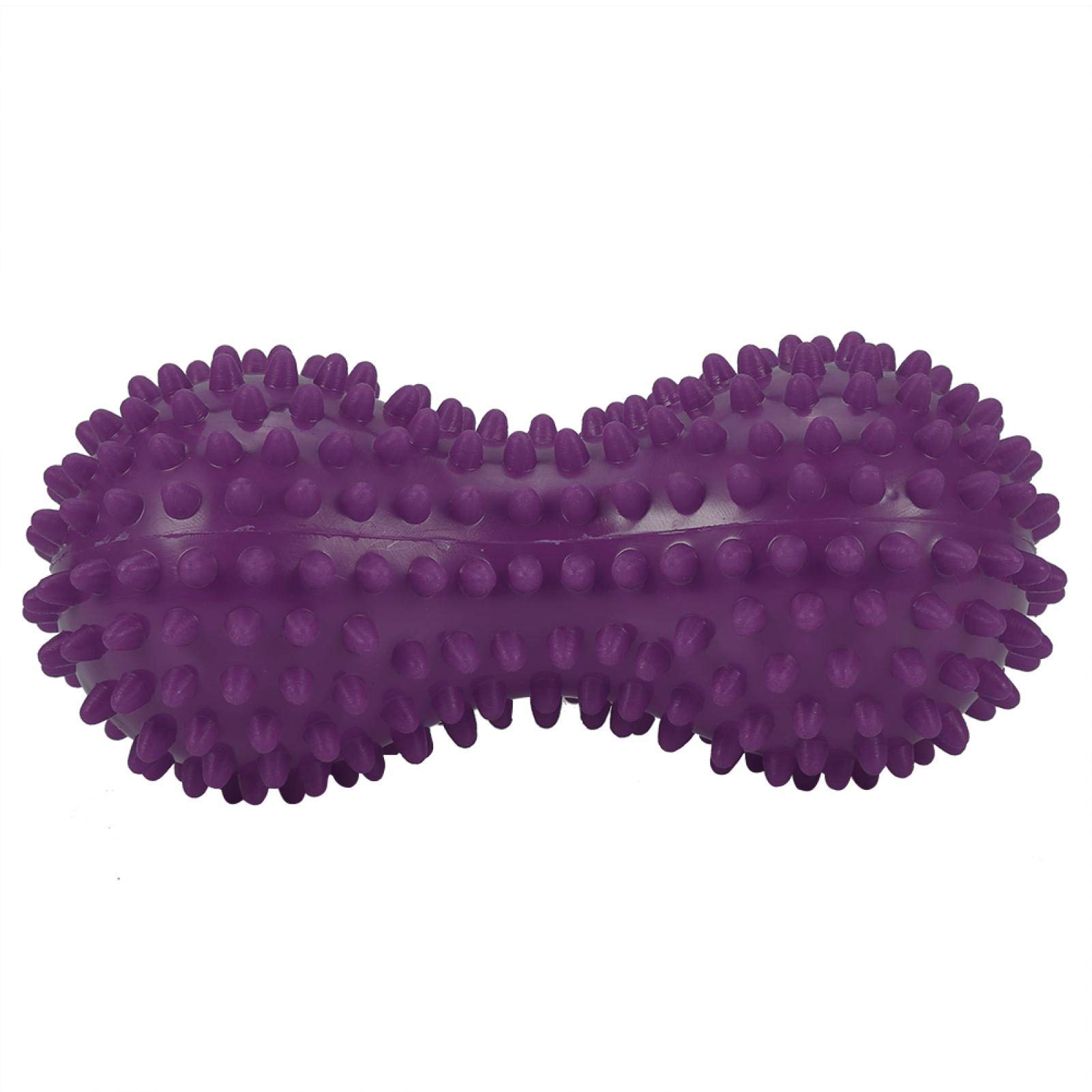 Peanut Massage Ball, Spiky Massage Ball Fitness Exercise Mobility Ball Relief Pain Muscle Steess Plantar Fasciitis , Perfect for Trigger Point Reflexology(Purple)