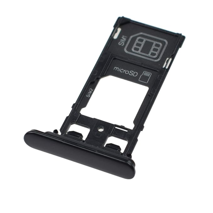 Black Dual Sim Card With Micro Sd Card Slot With Waterproof Dustproof Rubber Band For Sony Xperia Xz F32 F31 So 01j Sov34 601so Amazon In Electronics