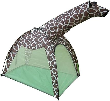 amazon com yong giraffe cartoon tent children play tent childrens kids pretend play toy camping set for indoor outdoor use foldable sports outdoors amazon com