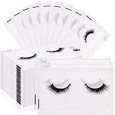 Noverlife 100PCS Eyelash Makeup Bags - Waterproof Plastic Makeup Bags with Zipper, Toiletry Pouch Cosmetic Bags for Clients
