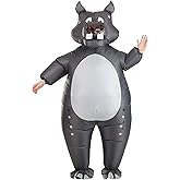 Inflatable Hippo Costume for Adults | Hippo Inflatable Halloween Outfit | Animal Cosplay Adult Blow Up Suit ST