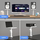 suptek Clamp-on Speaker Stand Desk Mount Set 9.6x8.8 inch Trays 2 Pack view 6