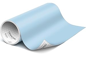 ORACAL 631 Matte Powder Blue Vinyl Durable Roll Easy to Weed Permanent Adhesive Craft Vinyl for Plotting Machines, Decals & D