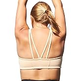 Yellowberry Luna Strappy Back Sports Bra for Girls Comfortable Everyday Training Bra for Tweens & Teens