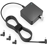 Superer Laptop Charger Fit for Asus, Fit for Vivobook, Zenbook and More Series, Power Lamp, Extended Cable, Round Connector, 