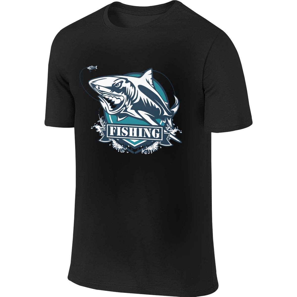 Custom Classic Top Toothy Great Shark Fishing Logo T Shirt