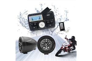 XYC 12V Radio 3 inch Motorcycle ATV UTV Golf Cart Waterproof Anti-Theft Bluetooth Speaker USB TF U Disk FM Radio Stereo Syste