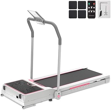 Xjya Intelligentes Laufband Vibrationsplattform 3 In 1 Integrieren Leise Laufen Laufband Vibrationsplatte Digital Falten Tragbar Unter Schreibtisch Laufband Fitness Fur Das Home Office Amazon De Kuche Haushalt
