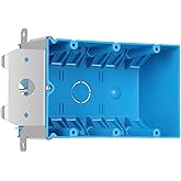 XIUTE 3 Gang Electrical Box,49 Cubic Inch Adjustable Boxes,Three Gang PVC Work Switch/Outlet Wall Electrical Box, ETL Approved,(Blue, 1-Pack)