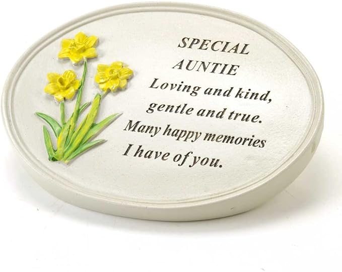 Angraves Special Auntie Flower Graveside Memorial Grave Plaque Ornament