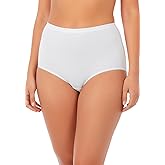 Comfort Choice Plus Size Full Coverage Nylon Brief 5-Pack