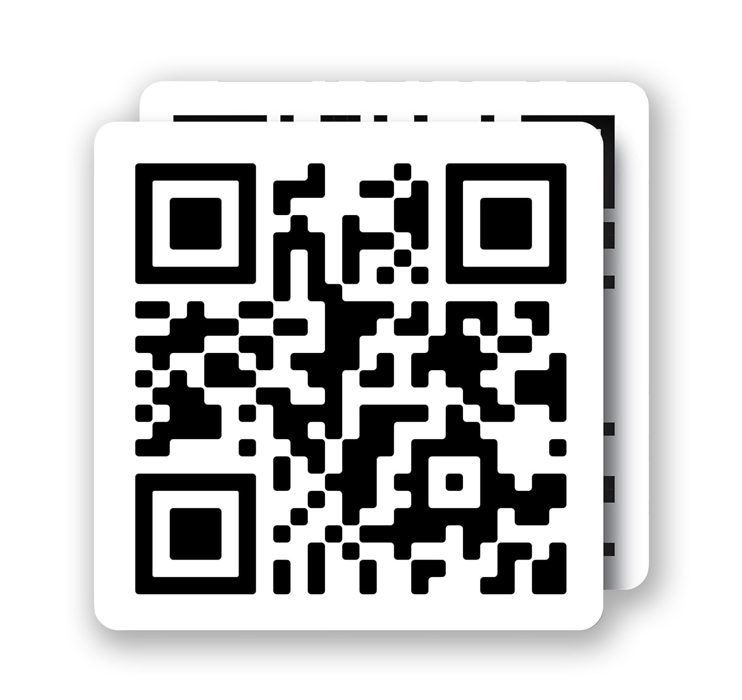 Fuck Off QR Code Sticker - Funny Prank Joke Gag Gift Idea for Best Friend - 3.5 x 3.5 inch - Vinyl Sticker Decal - Funny Sarcastic Decal Meme for Water Bottles or Laptop - Made in USA (2 Pack)