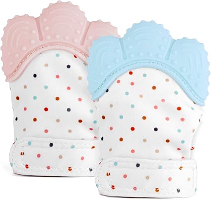 Gant De Dentition Bleu Pour Bebe 3 Mois Bleu Gant De Dentition Sucettes Et Anneaux De Dentition Bebe Puericulture Dwteam In