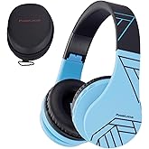 PowerLocus Bluetooth Headphones for Kids, Wireless Foldable Headphones Over Ear, Headphone with Microphone, 85DB Volume Limit, Wireless and Wired Headset with Micro SD, FM for Cellphones, Tablets, PC