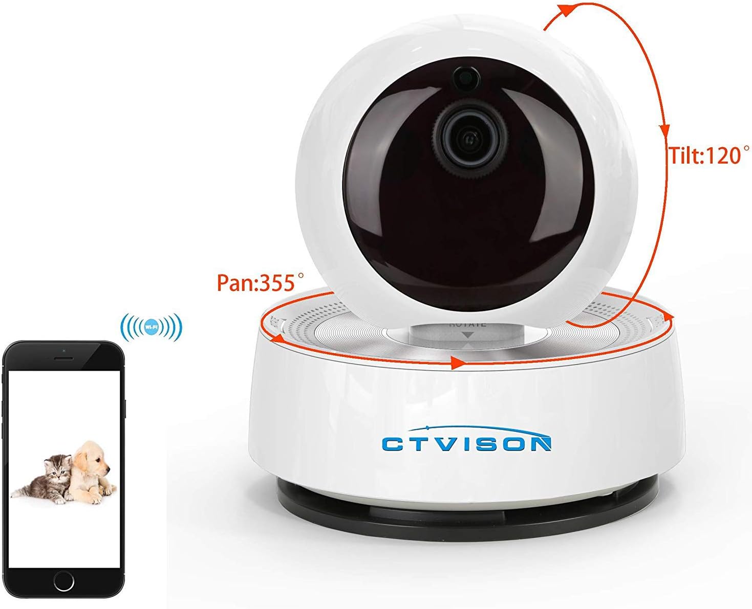 1080P HD WiFi IP Camera Indoor Pet Dog Camera Wireless Amazon.co.uk Electronics