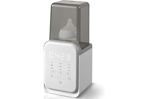 AMZBABYCHEF Bottle Warmer, 10-in-1 Fast Baby Bottle Warmer for Breastmilk & Formula, Baby Milk Warmer with Smart Temp Control and Night Light, Bottle Warmers for All Bottles