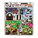 Funny Farm Animal Flexible Gel Clings – CPSC Certified Safe Window Clings for Kids and Toddlers – Removable Reusable Gel Decals for Home, Travel or Classrooms – Rooster, Chicks, Pig, Cow and More