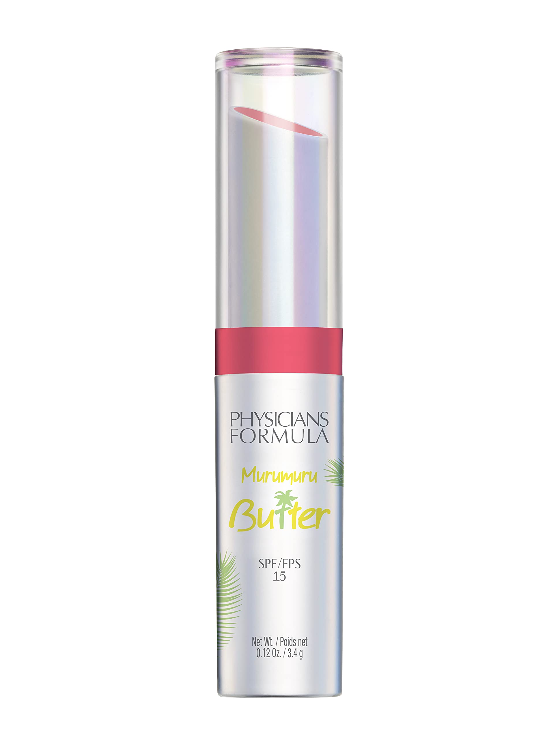 Physicians Formula - Murumuru Butter Lip Cream - Creamy Lipstick with Moisturizing Tucuma, Cupuaçu and Murumuru Butter Blend, Essential Fatty Acids and Protective SPF 15 - Flamingo Pink — image 1