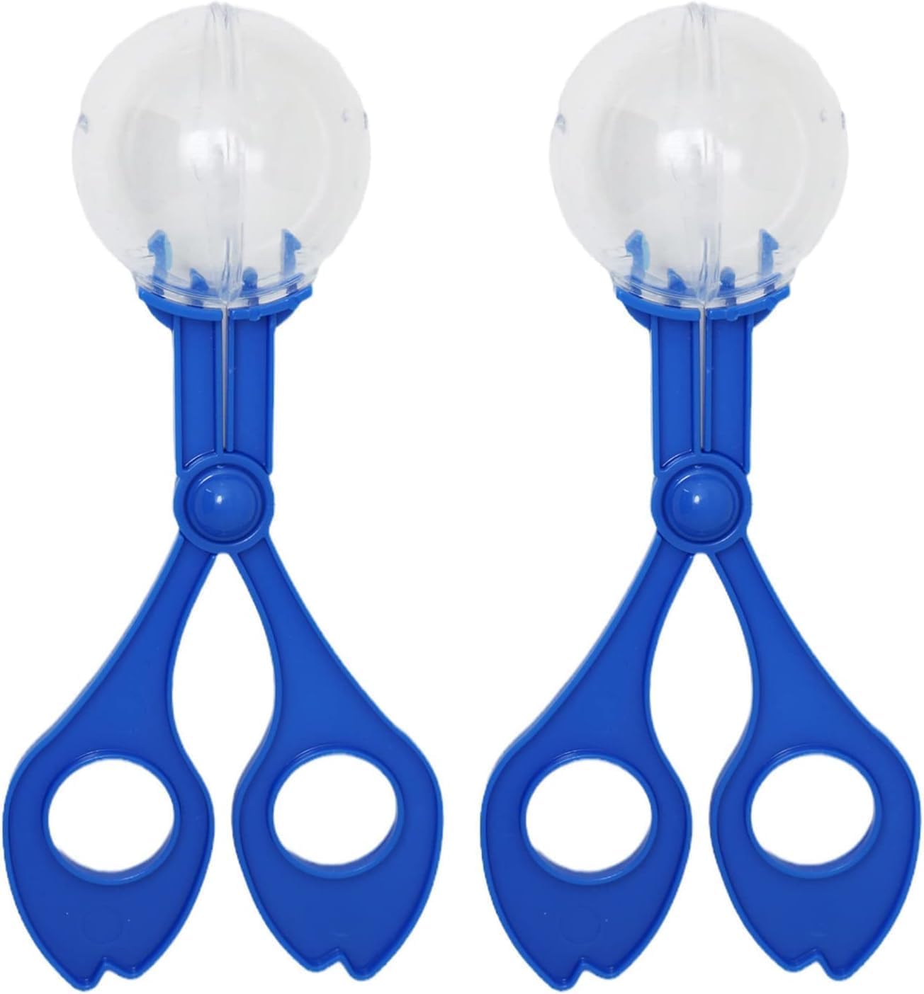2 Pcs Blue Fine Motor Skill Tool, Hand-Eye Coordination Plastic Scissor Clamp Butterfly Clip, Scoopers for Teen Nature Exploration Observation for Sports and Outdoor Play