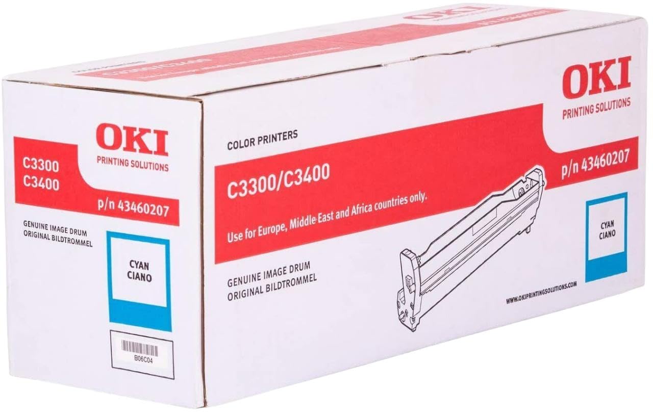 OKI Image Drum for C3300/C3400 Printers 15000 Pages - Cyan