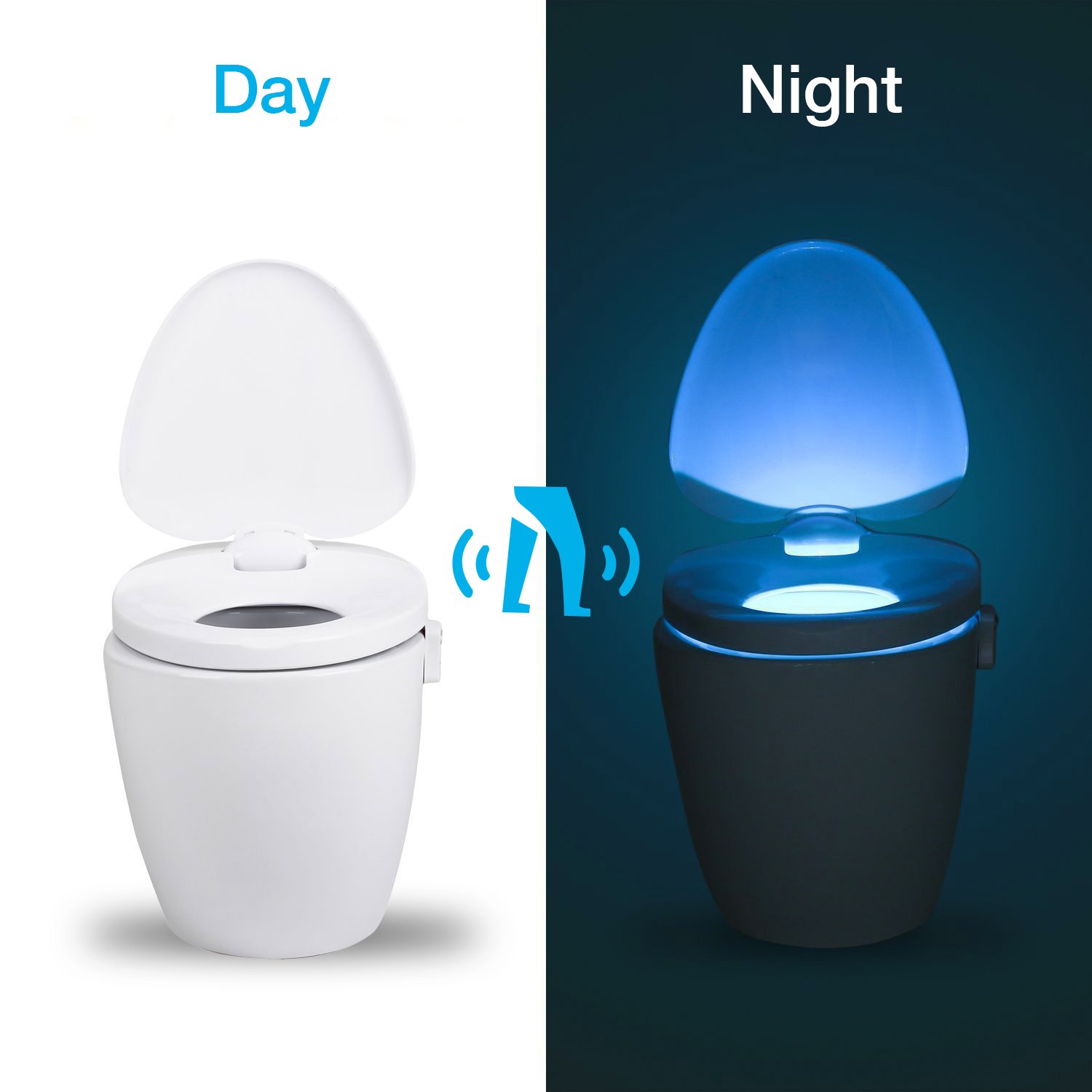 2Pack Led Toilet Light Motion 16 Colors Glow Toilet Bowl Light Up Seat