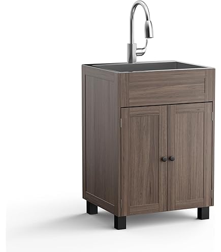 Amazon.com: VINGLI 24-Inch Laundry Sink with Cabinet and