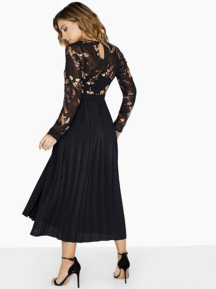 little mistress foil print dress