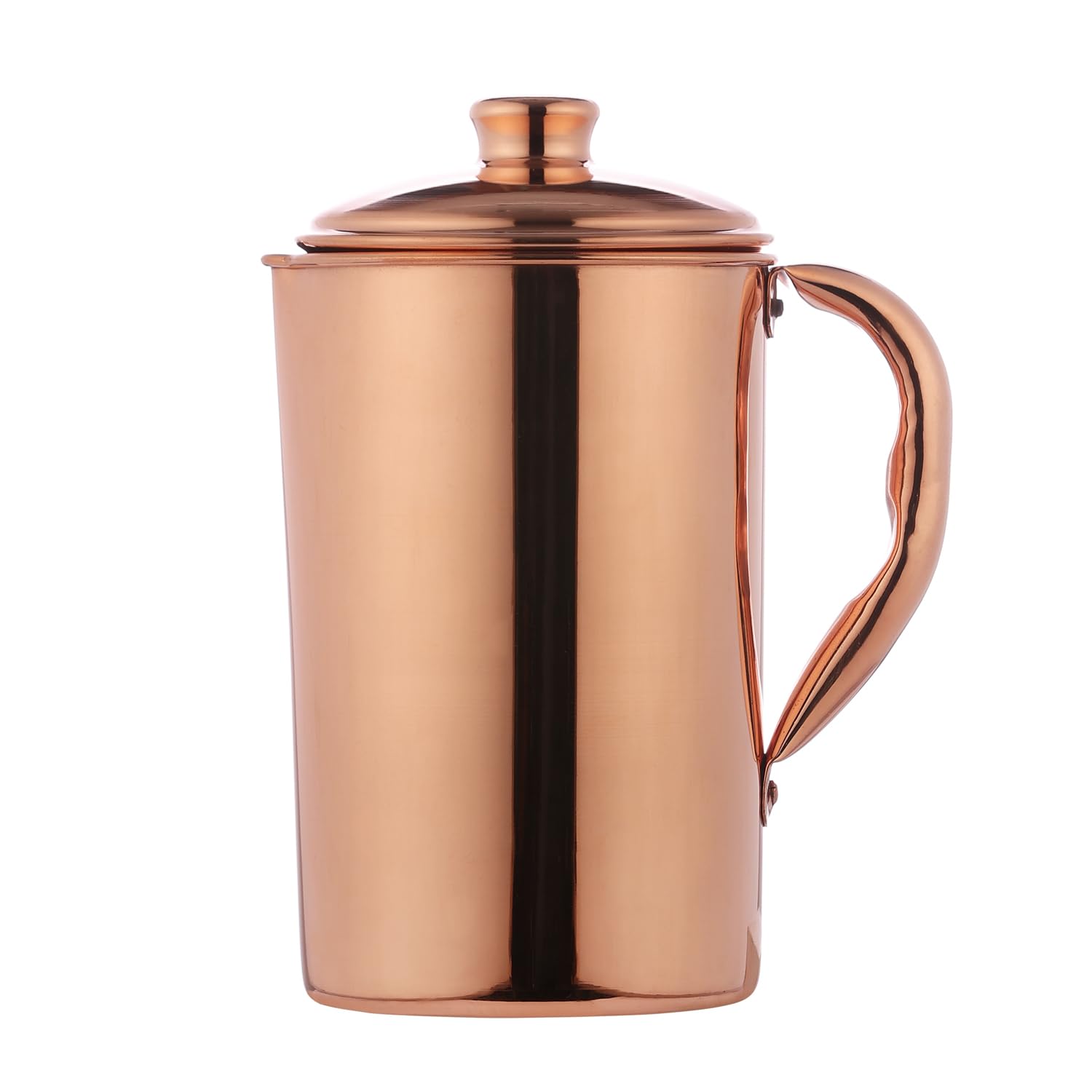 Pure Copper (99.74%) Water Jug | Copper Pitcher for Ayurveda Health Benefits (1.5 Liter)