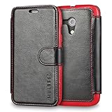 Moto G Case Wallet,Mulbess [Layered Dandy][Vintage Series][Black] - [Ultra Slim][Wallet Case] - Leather Flip Cover With Credit Card Slot for Motorola Moto G [2013 1st Gen 4.5 inch]