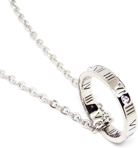 Amazon Arma リング 指輪 ローマ数字 ネックレス チェーン付属 メンズ レディース シルバー 銀 ステンレス ラインストーン リング 通販