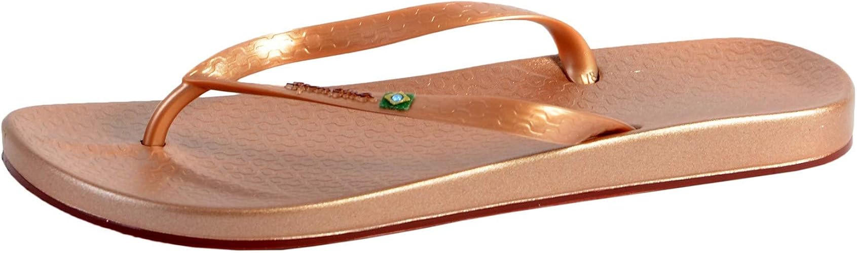 ipanema rose gold flip flops