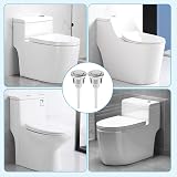 ADERTOS 2 Pack 38mm Toilet Flush Button Chrome Silver 1 Press Replacement view 7