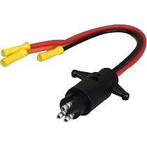 Connecteur D'Alimentation CC Étanche 90 Degrés Pour Moteur à La Traîne - Prise 3 Broches 8 AWG 50A Mâle Et Femelle Pour Bateau