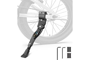 TOPCABIN Bike Kickstand Adjustable Aluminium Alloy children Bicycle Kickstand Bike Side Kickstand Fit for 16" 18" 20" Kids Bi